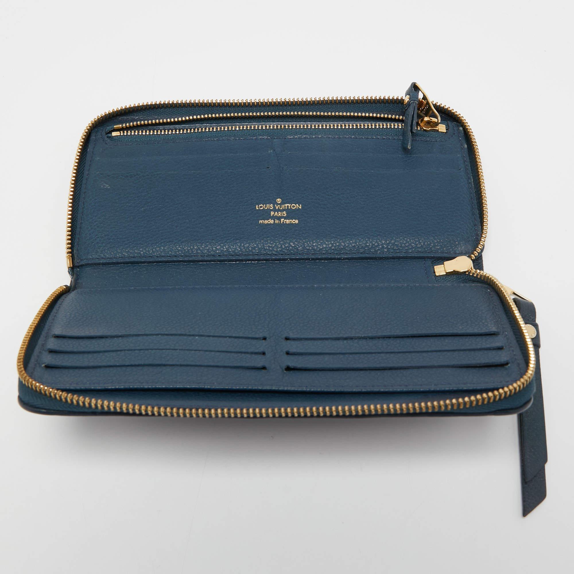 Louis Vuitton Orage Monogram Empreinte Leather Zippy Wallet For Sale 1