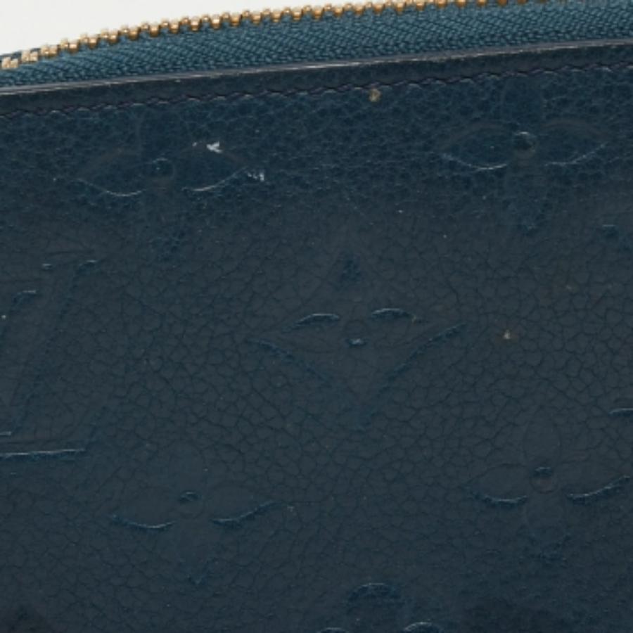 Louis Vuitton - Portefeuille à fermeture éclair en cuir avec monogramme « Empreinte » en vente 2