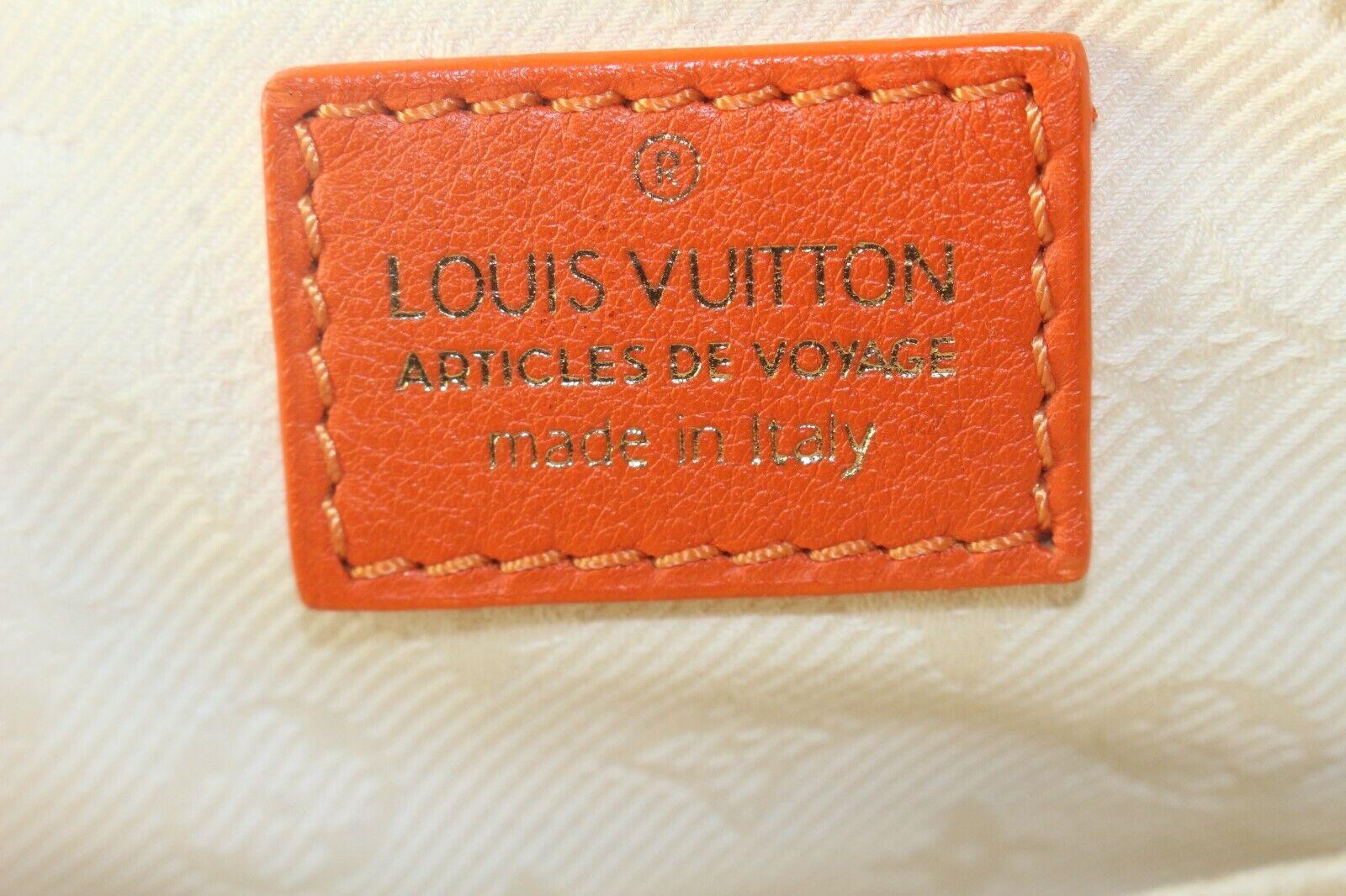 Louis Vuitton Orange Articles De Voyage Travel Bag PM 2LV1010K 5