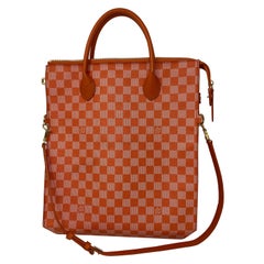 Louis Vuitton Orange Checkered Bag