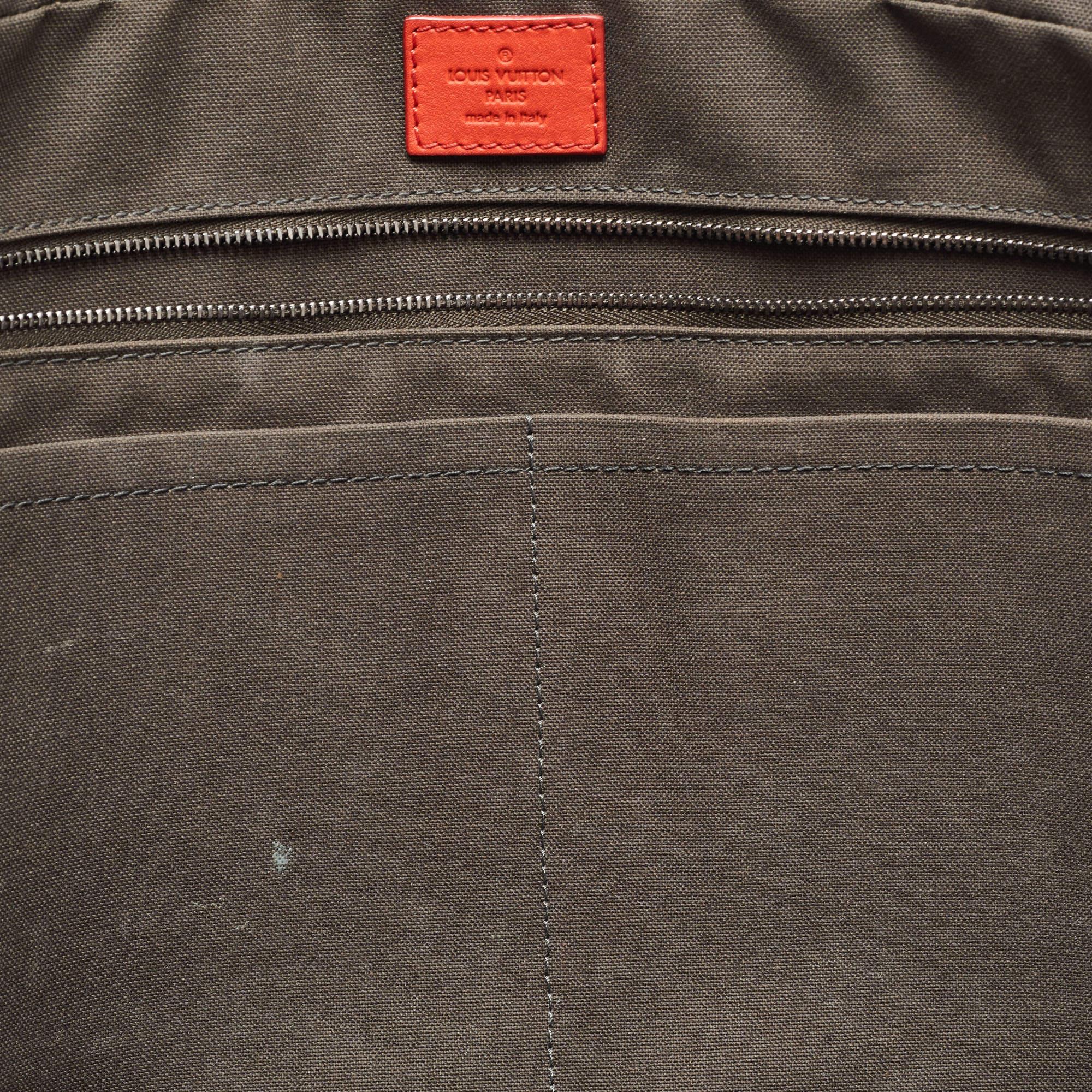 Louis Vuitton Orange Damier Infini Leather Porte Documents Voyage Briefcase 13