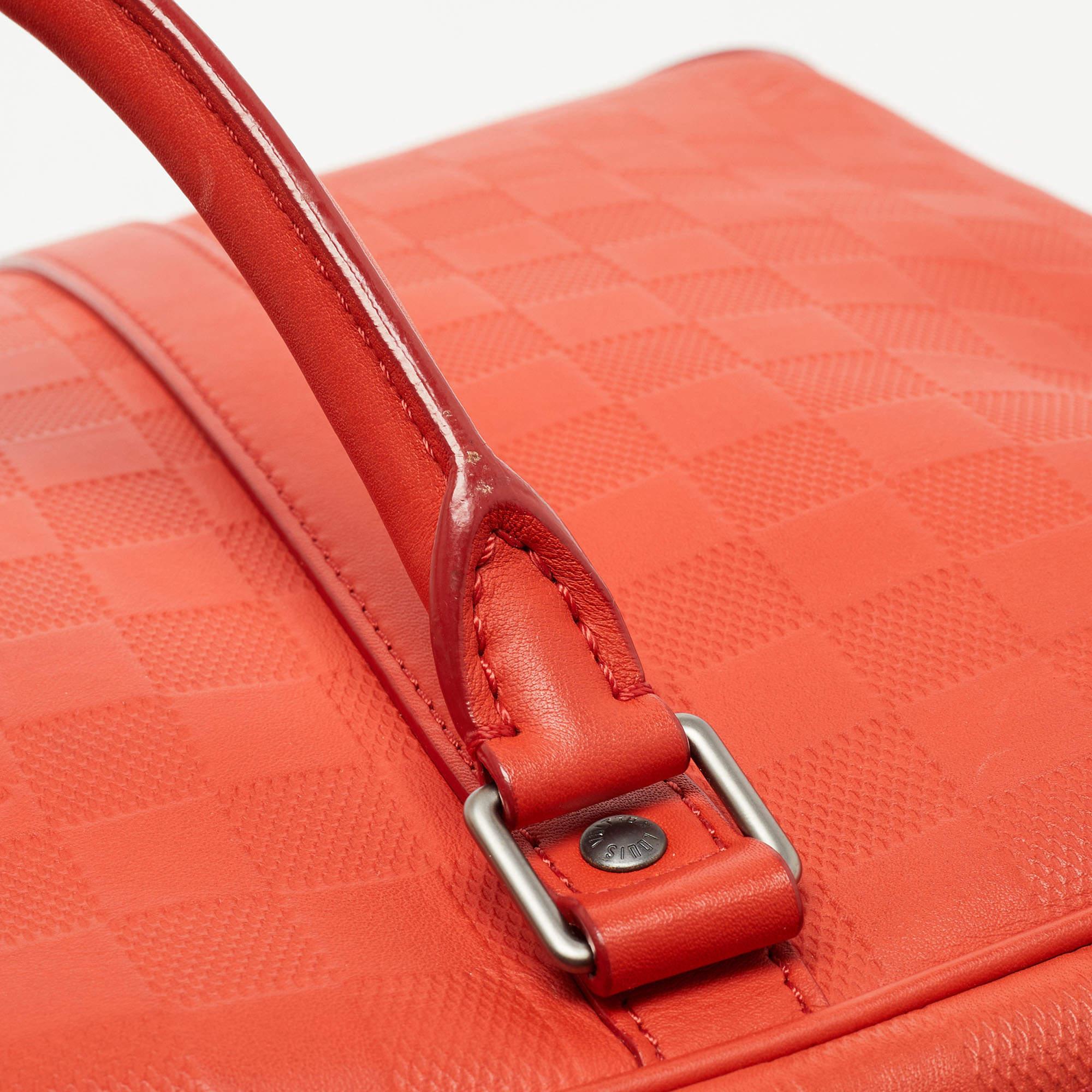 Louis Vuitton Orange Damier Infini Leather Porte Documents Voyage Briefcase 2