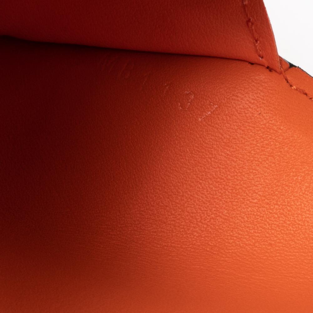 Louis Vuitton Orange Damier Leather Brazza Wallet 4