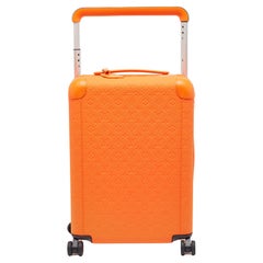 Used Louis Vuitton Orange Empreinte Leather Horizon 55 Suitcase
