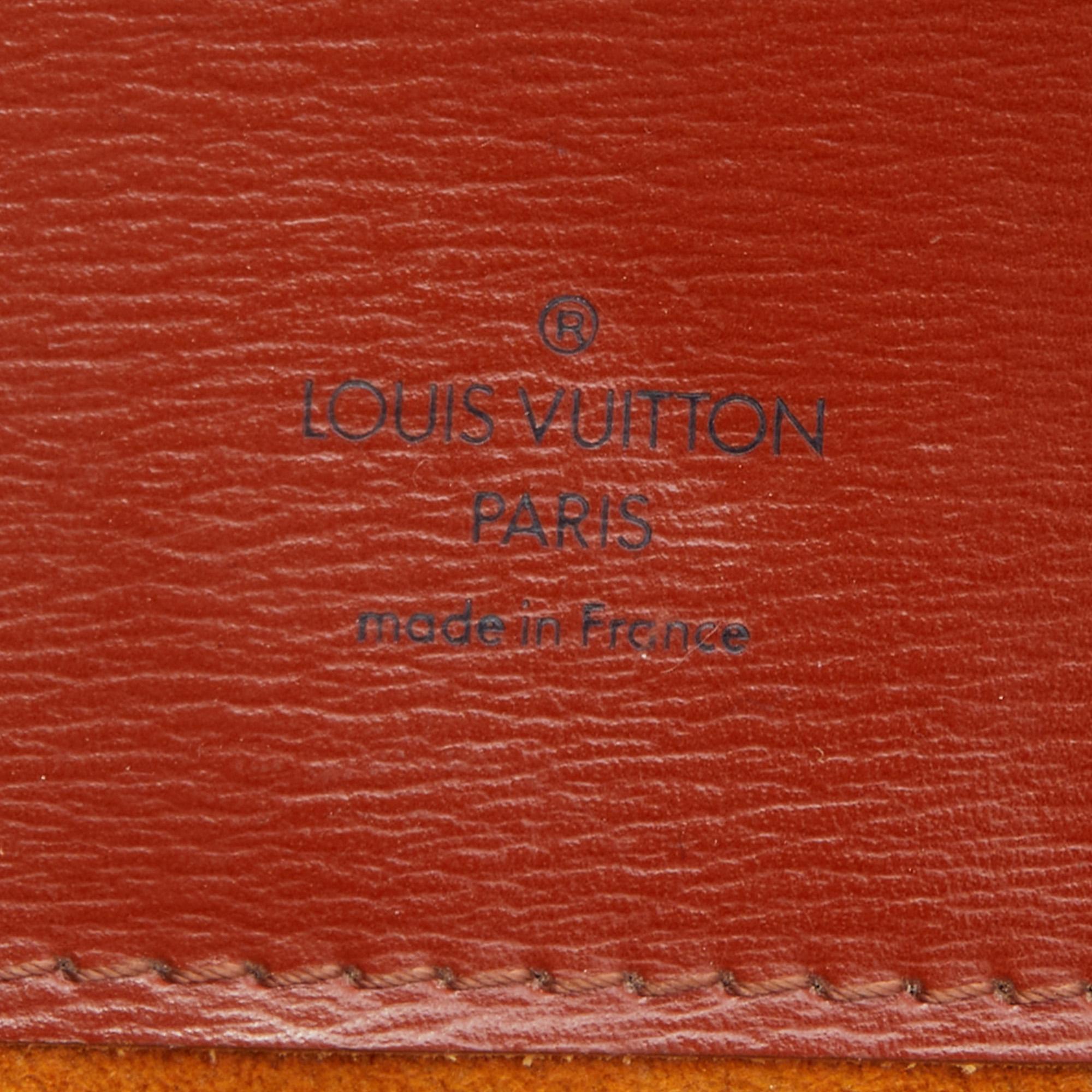 Louis Vuitton Orange Epi Leather Cluny Bag 1