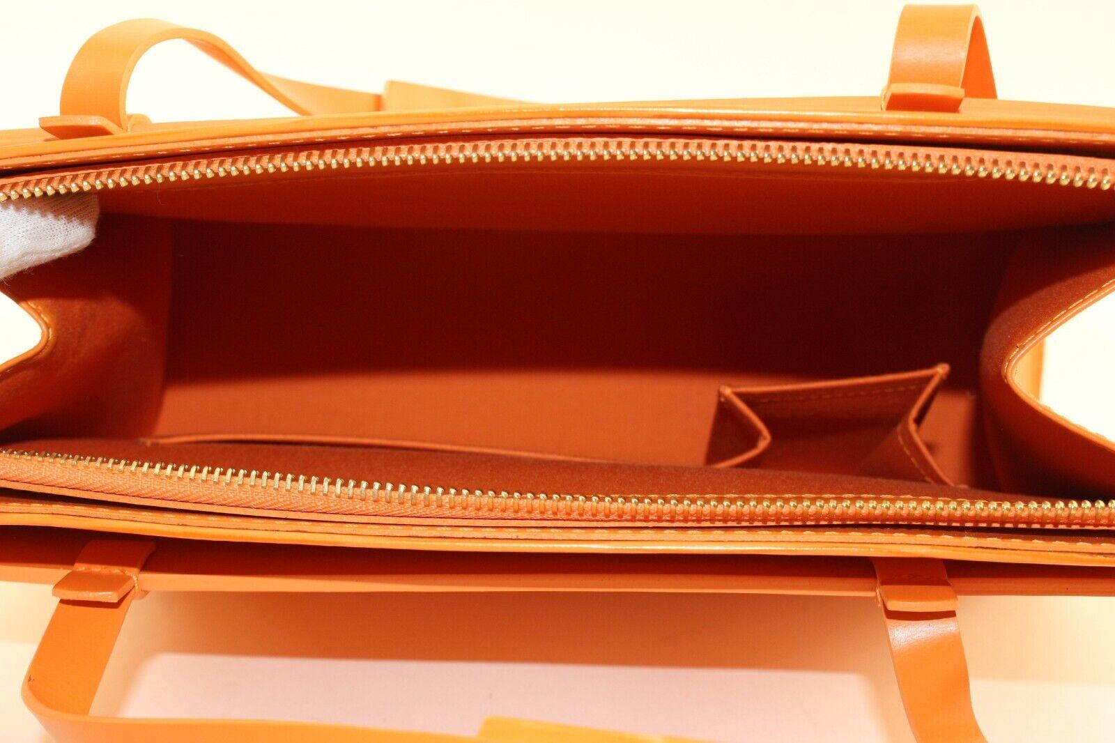 LOUIS VUITTON Orange Epi Leather Croisette Zip Shoulder Bag 1LV1220K For Sale 9