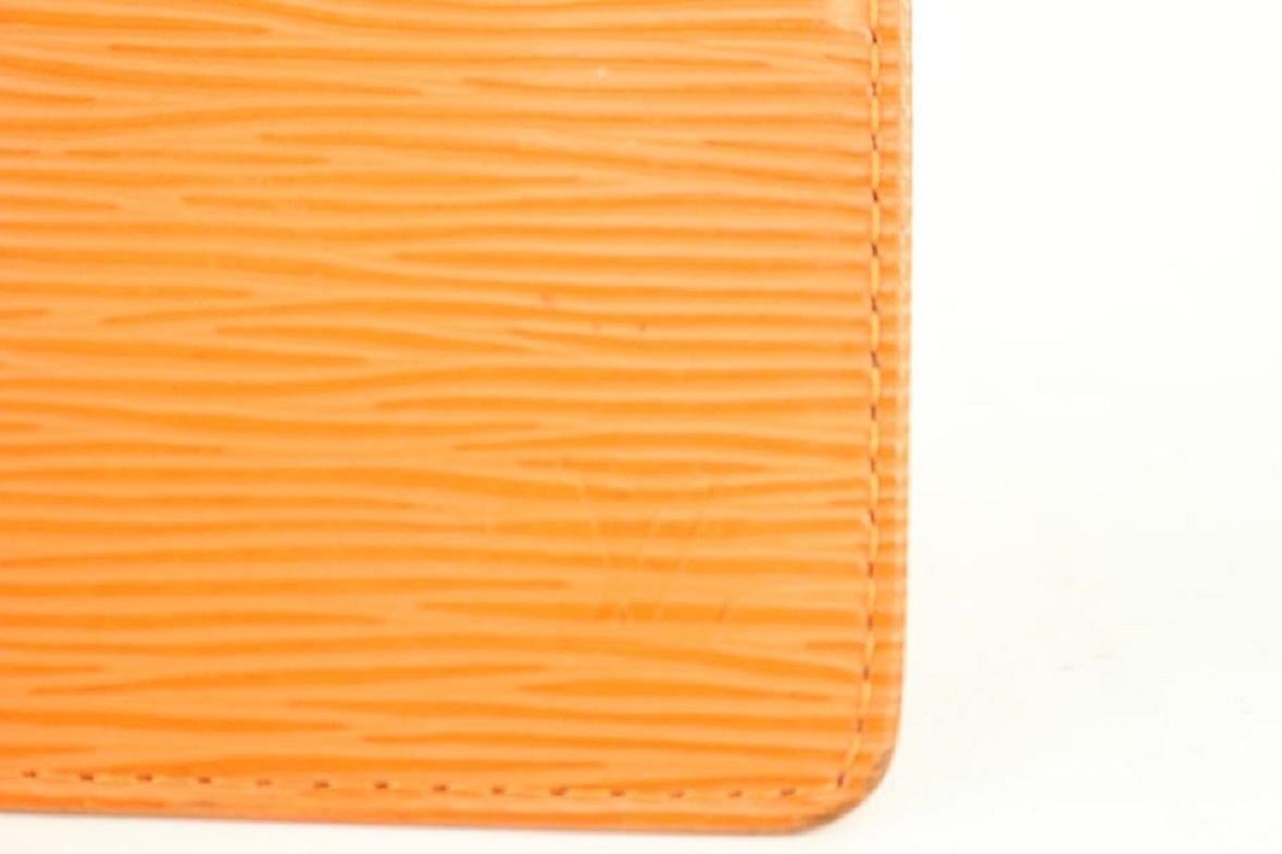 Louis Vuitton Orange Epi Leather Key Pouch Pochette Cles 106lv23 7