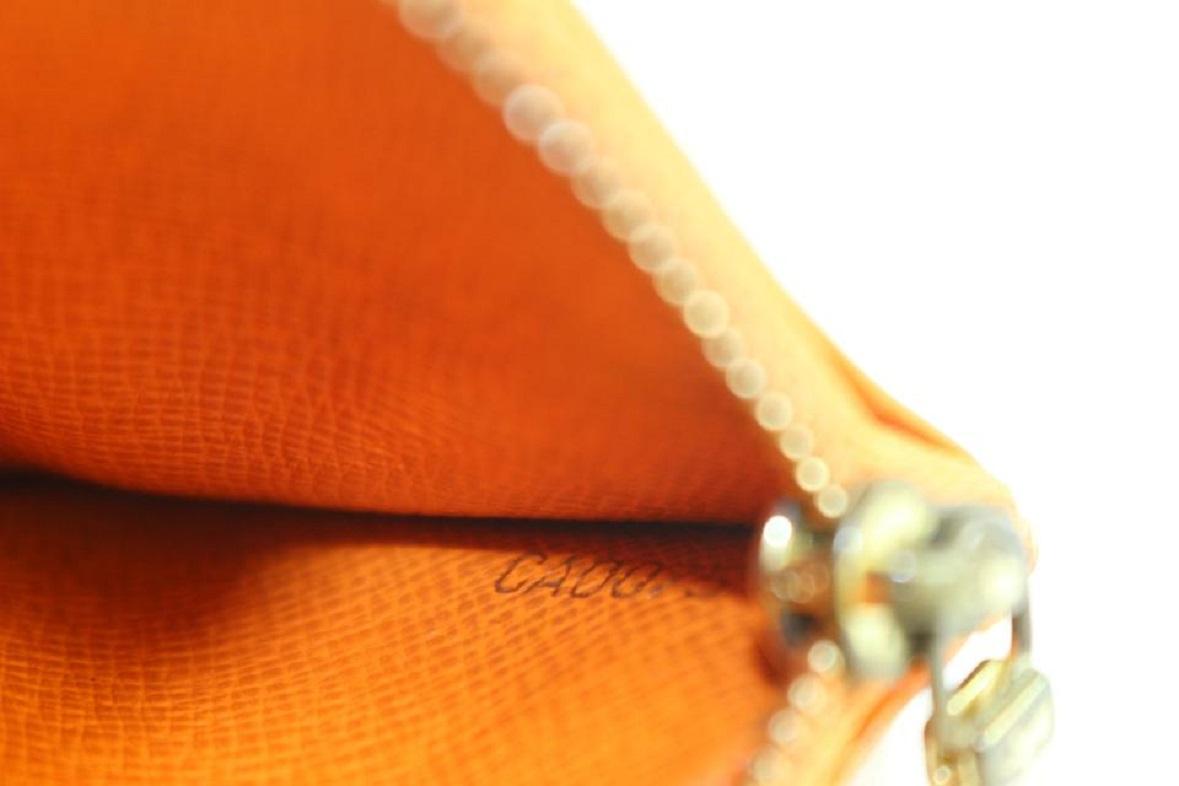 Louis Vuitton Orange Epi Leather Key Pouch Pochette Cles 106lv23 1