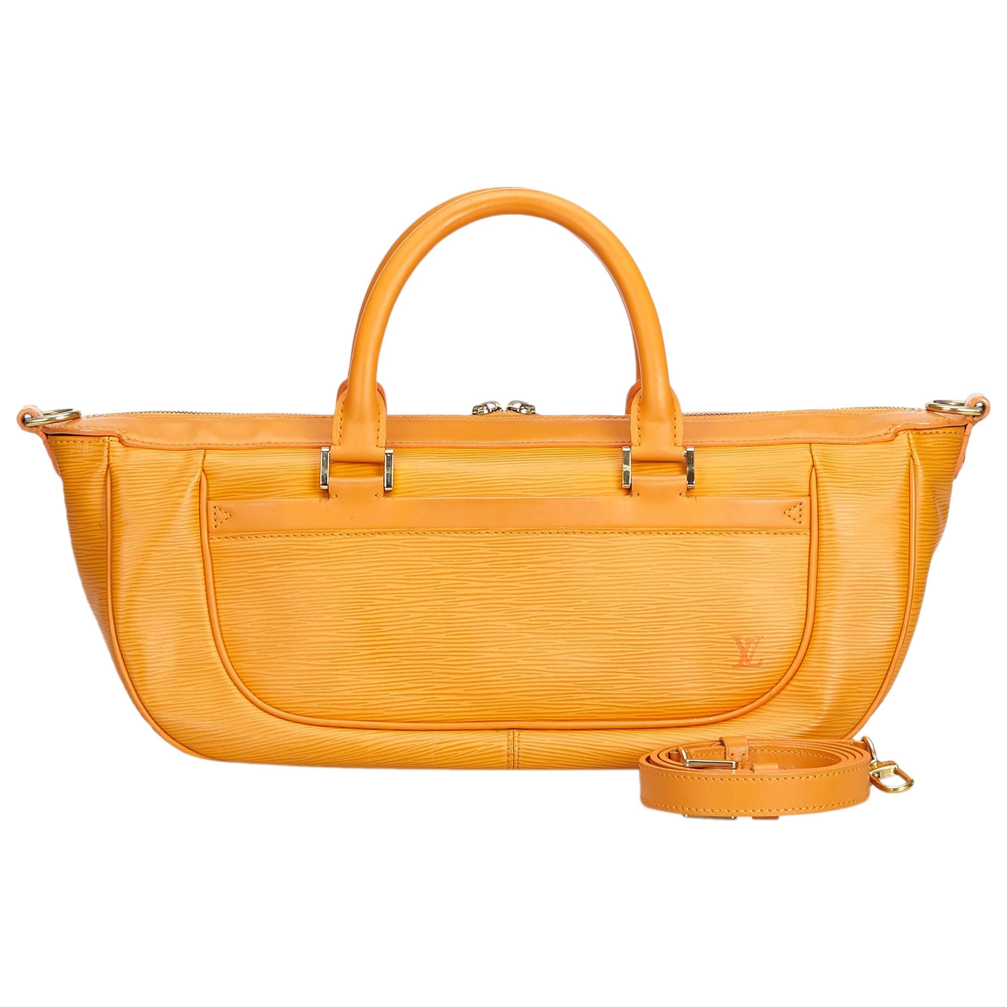 Louis Vuitton Orange Epi Leather Leather Epi Dhanura MM France w/ Dust Bag