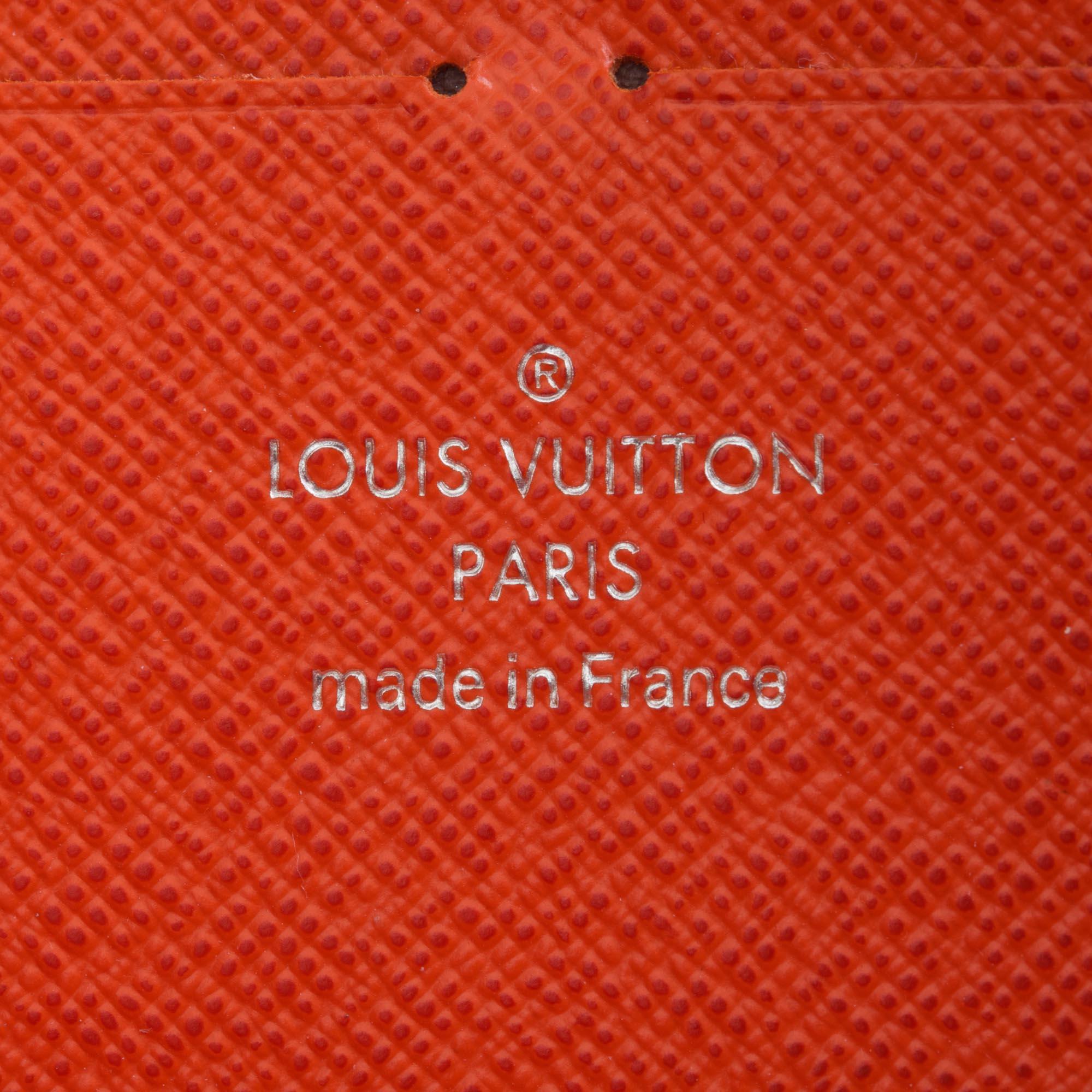 Louis Vuitton Orange Epi Leather Leather Epi Zippy Wallet France 1
