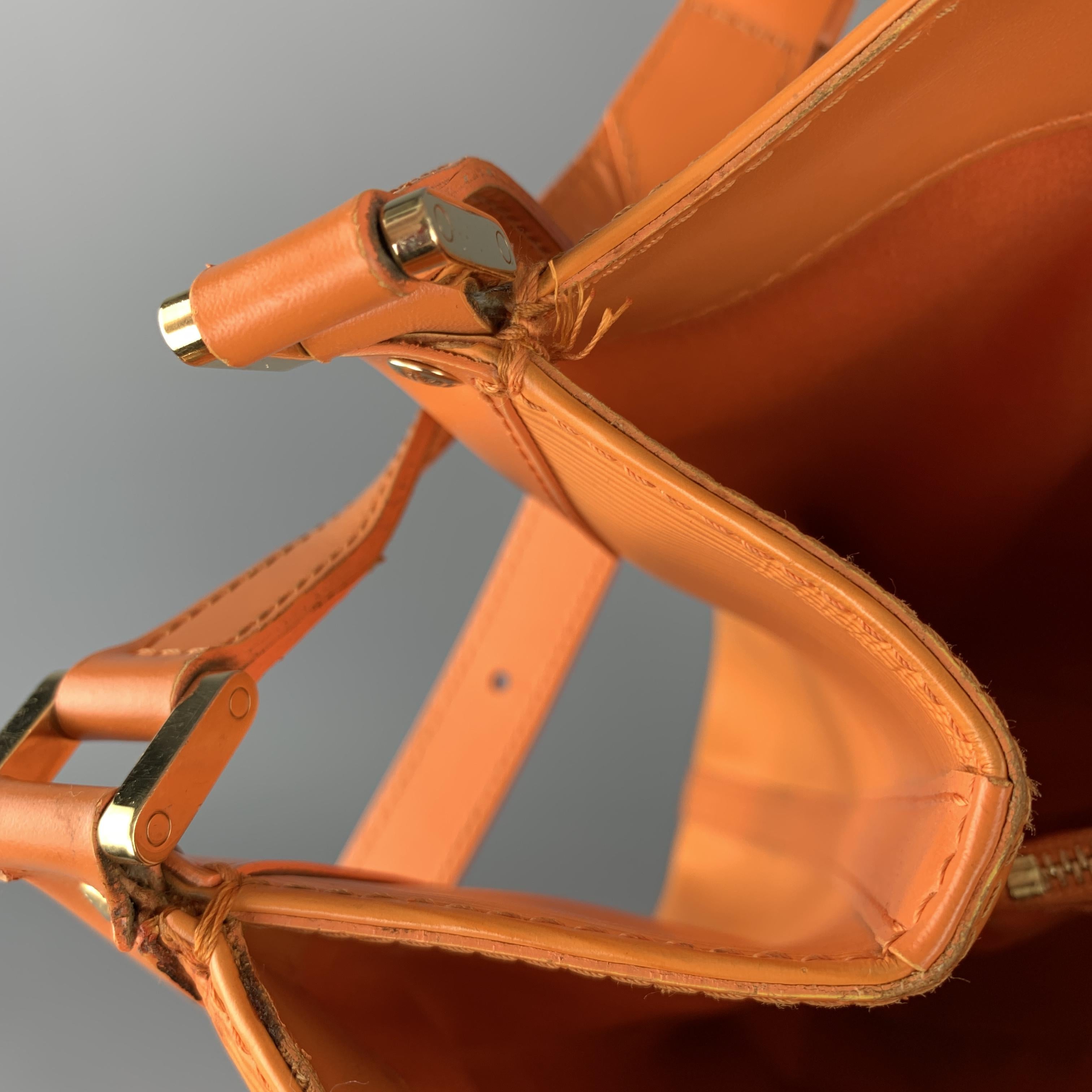 LOUIS VUITTON Orange Epi Leather MANDARA MM Large Shoulder Bag 4