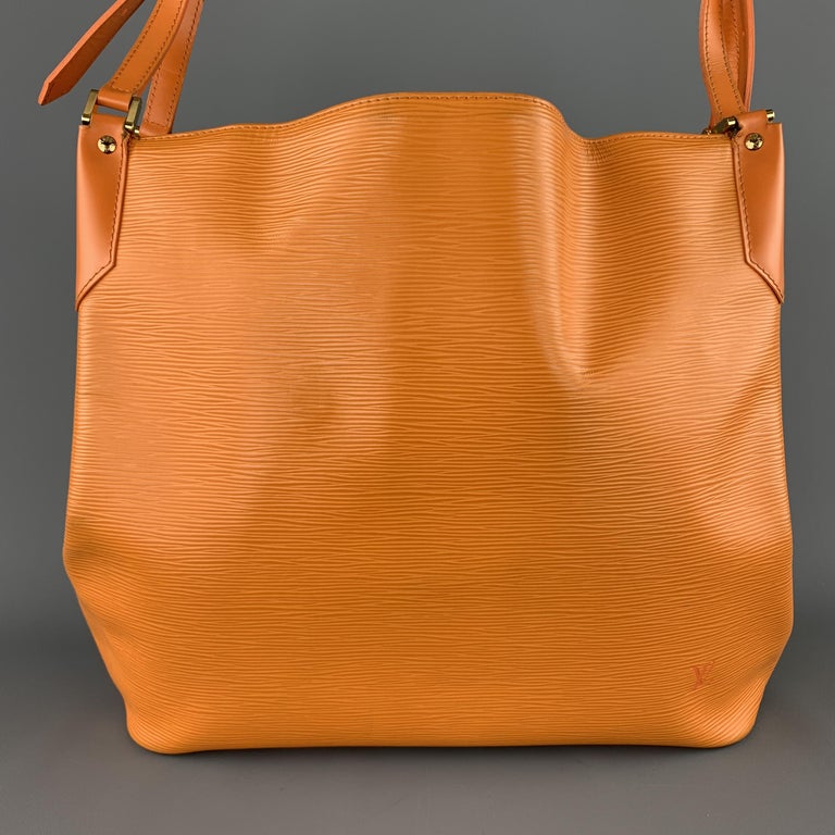 Louis Vuitton Orange Epi Leather Eyeline Pointed Toe Pumps Size