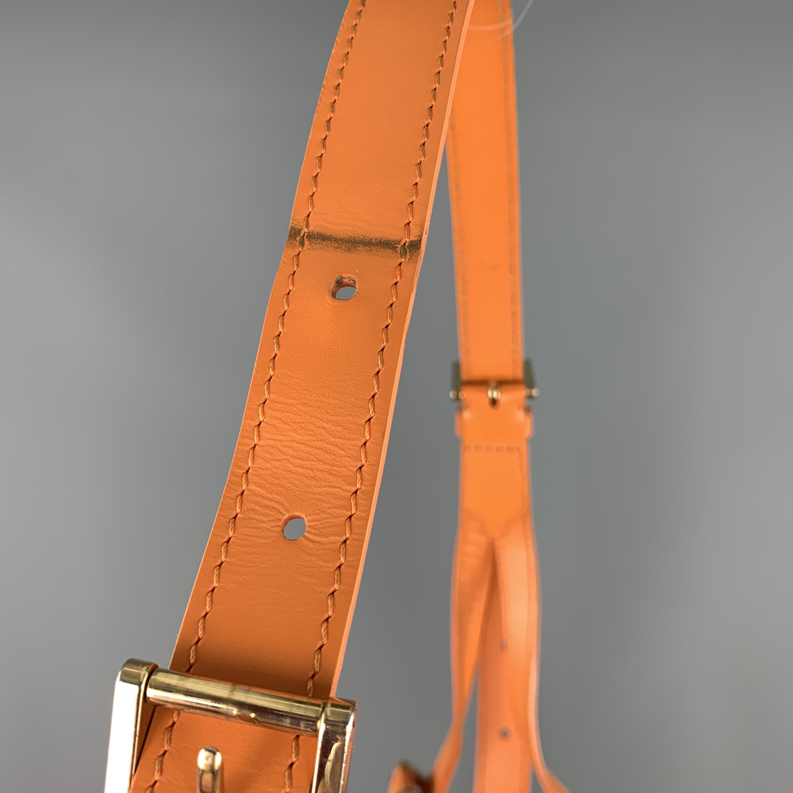 LOUIS VUITTON Orange Epi Leather MANDARA MM Large Shoulder Bag In Fair Condition In San Francisco, CA