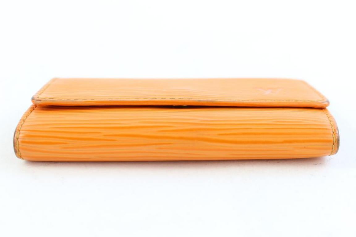 Louis Vuitton Orange Epi Leather Multicles 6 Key Holder 3le107 Wallet For Sale 5