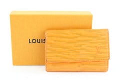 Louis Vuitton Orange Epi Leather Multicles 6 Key Holder 3le107 Wallet