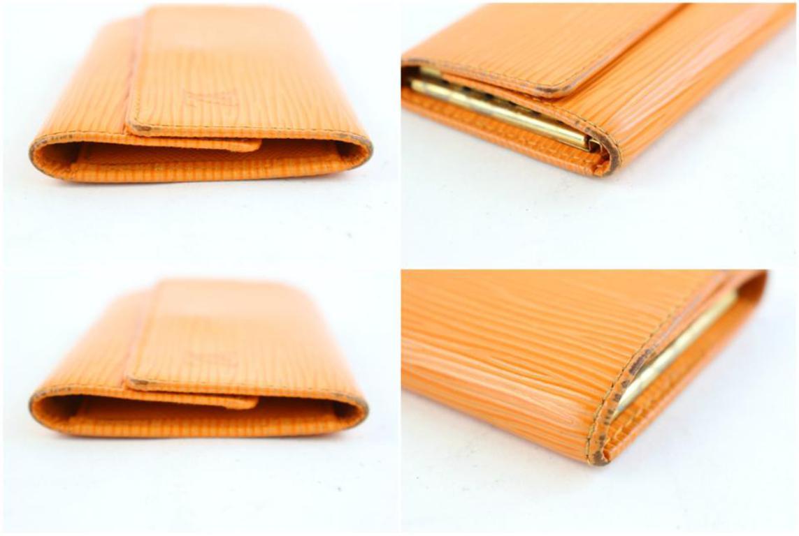 Louis Vuitton Orange Epi Leather Multicles 6 Key Holder 3le107 Wallet For Sale 1