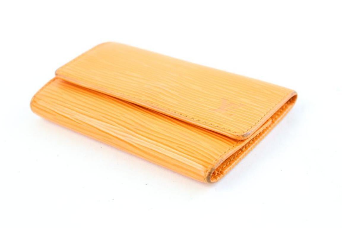 Louis Vuitton Orange Epi Leather Multicles 6 Key Holder 3le107 Wallet For Sale 3