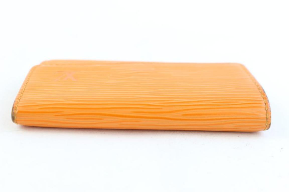 Louis Vuitton Orange Epi Leather Multicles 6 Key Holder 3le107 Wallet For Sale 4
