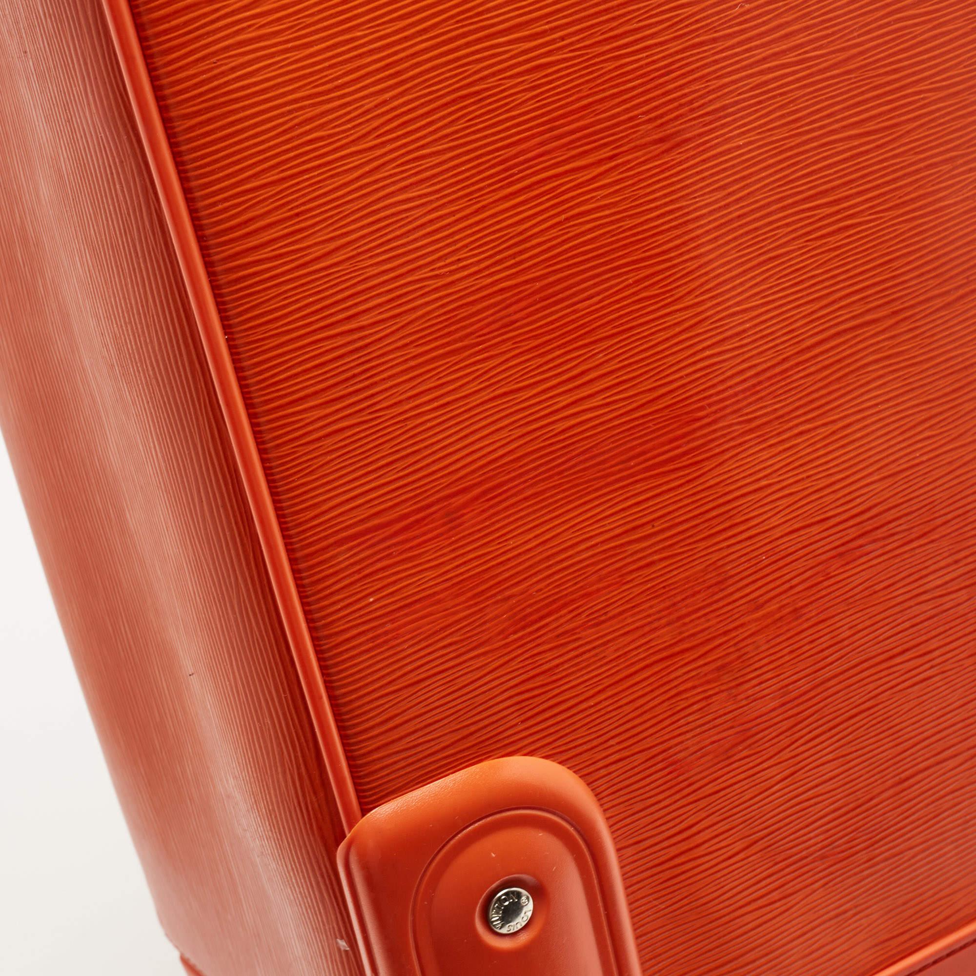 Louis Vuitton Orange Epi Leather Pegase 55 Luggage 6