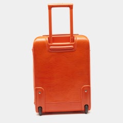 Louis Vuitton Orange Epi Leather Pegase 55 Luggage