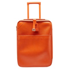 Louis Vuitton Orange Epi Leather Pegase 55 Luggage
