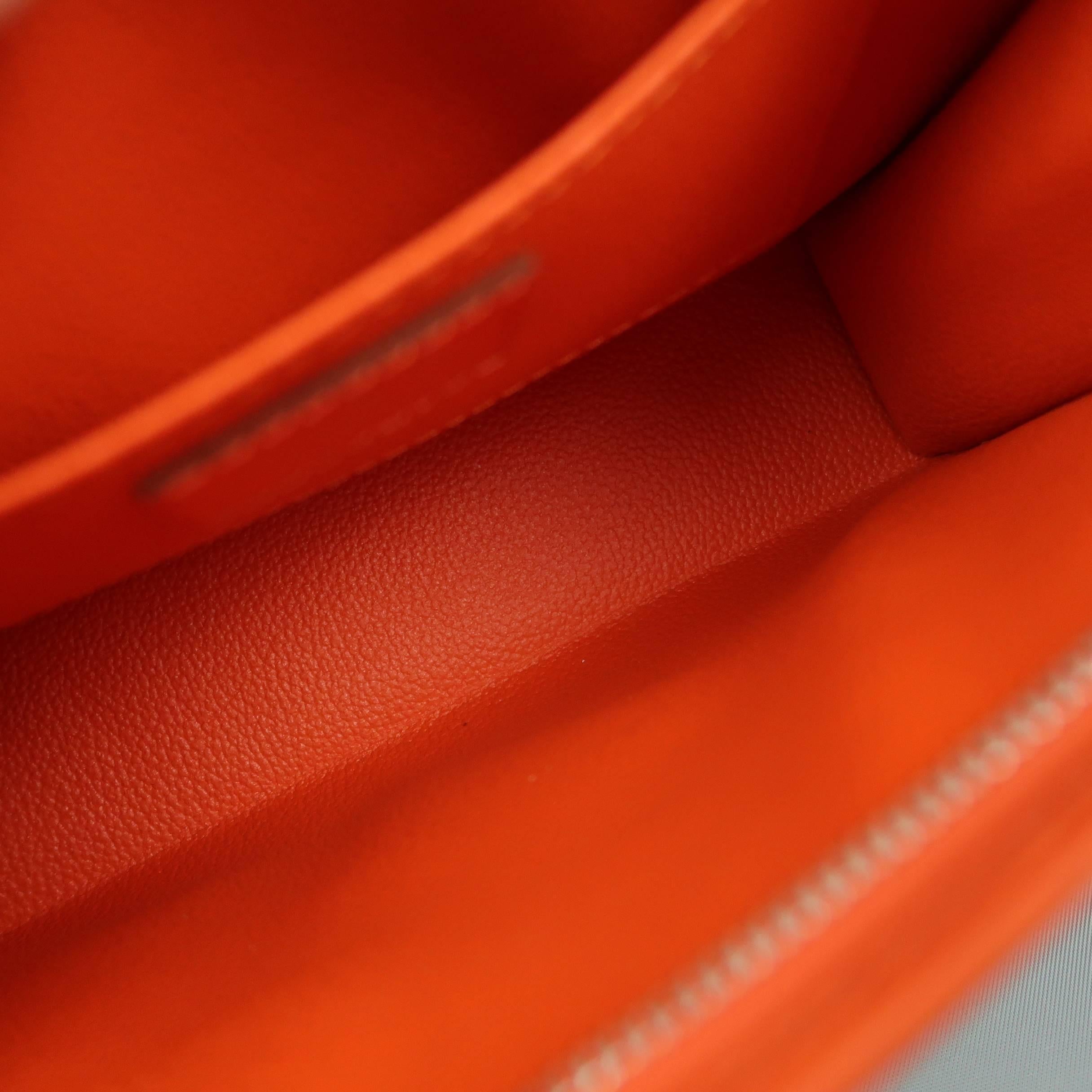 Women's or Men's LOUIS VUITTON Bag Orange Epi Leather Poche Toilette 19 Zip Pouch Bag