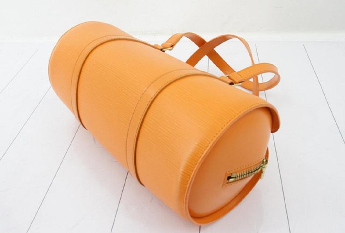 Orange Epi Leder Soufflot Umhängetasche von Louis Vuitton Damen