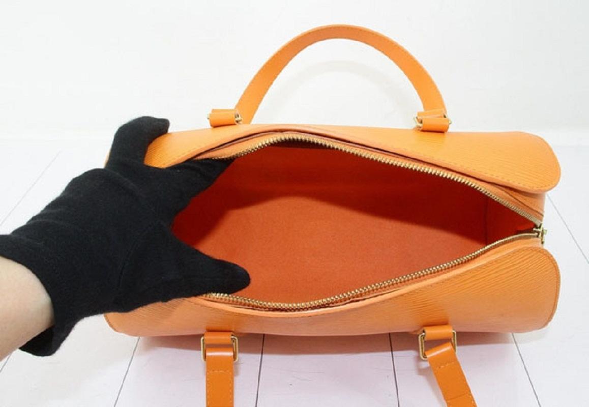 Orange Epi Leder Soufflot Umhängetasche von Louis Vuitton 1