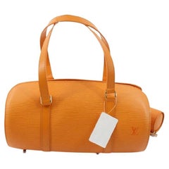 Louis Vuitton Orange Epi Leather Soufflot Shoulder Bag