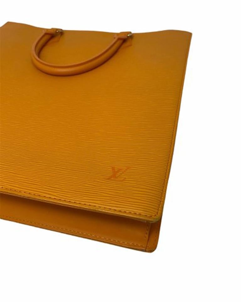 Louis Vuitton Louis Vuitton Sac Plat Yellow Epi Leather Handbag