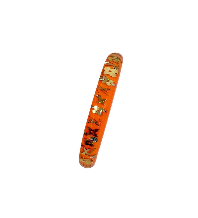 Louis Vuitton Orange Gold Resin Monogram Inclusion Bangle Bracelet at  1stDibs  louis vuitton inclusion bracelet, louis vuitton orange bracelet, lv  inclusion bangle