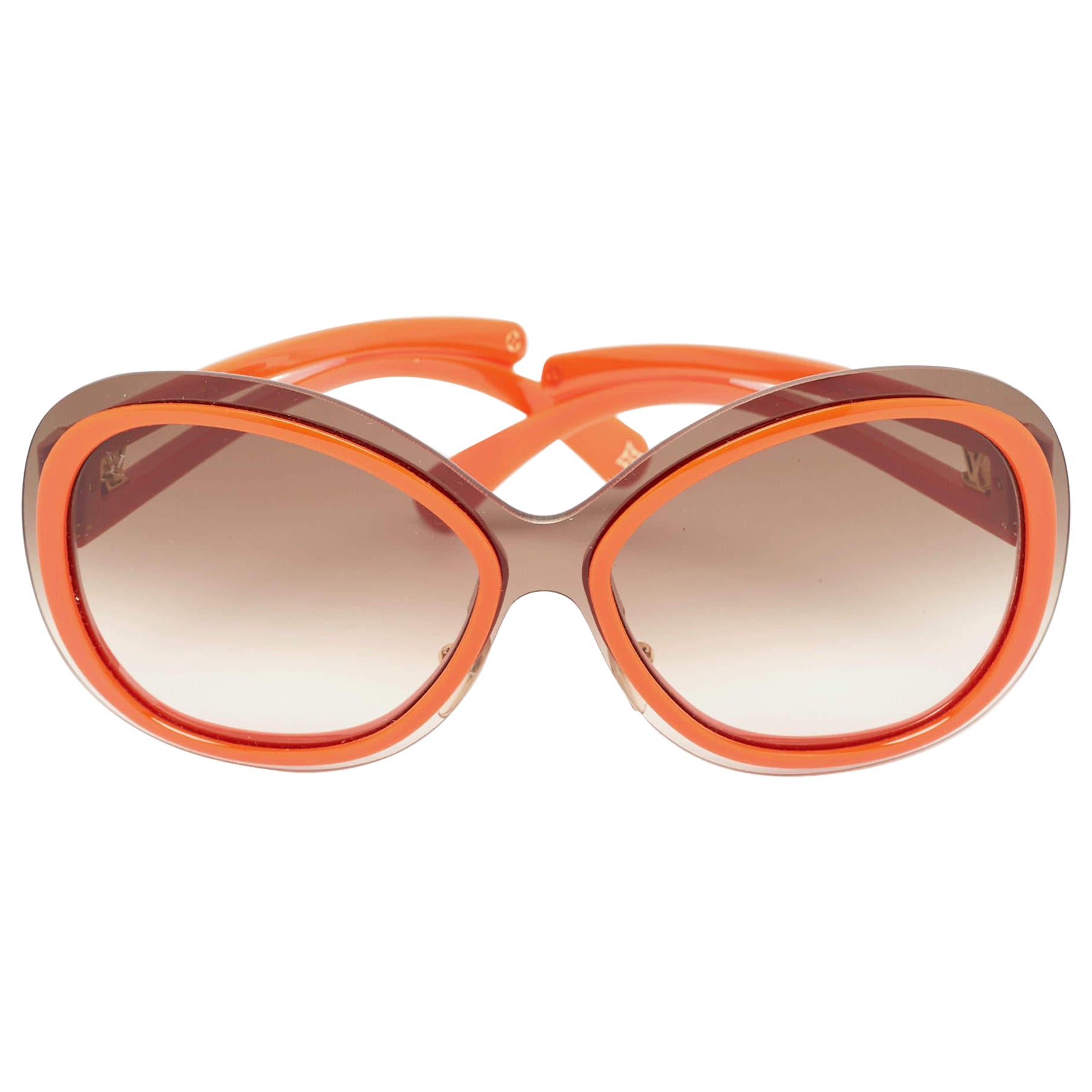 Louis Vuitton Orange Gradient Z0451U Frame Flore Carre Oversized Sunglasses