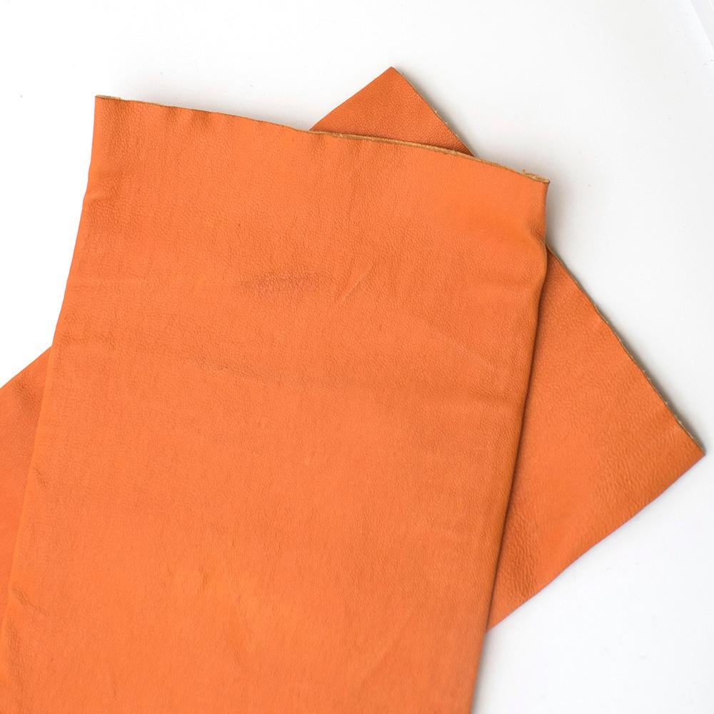 Women's Louis Vuitton Orange Leather Pants XXS