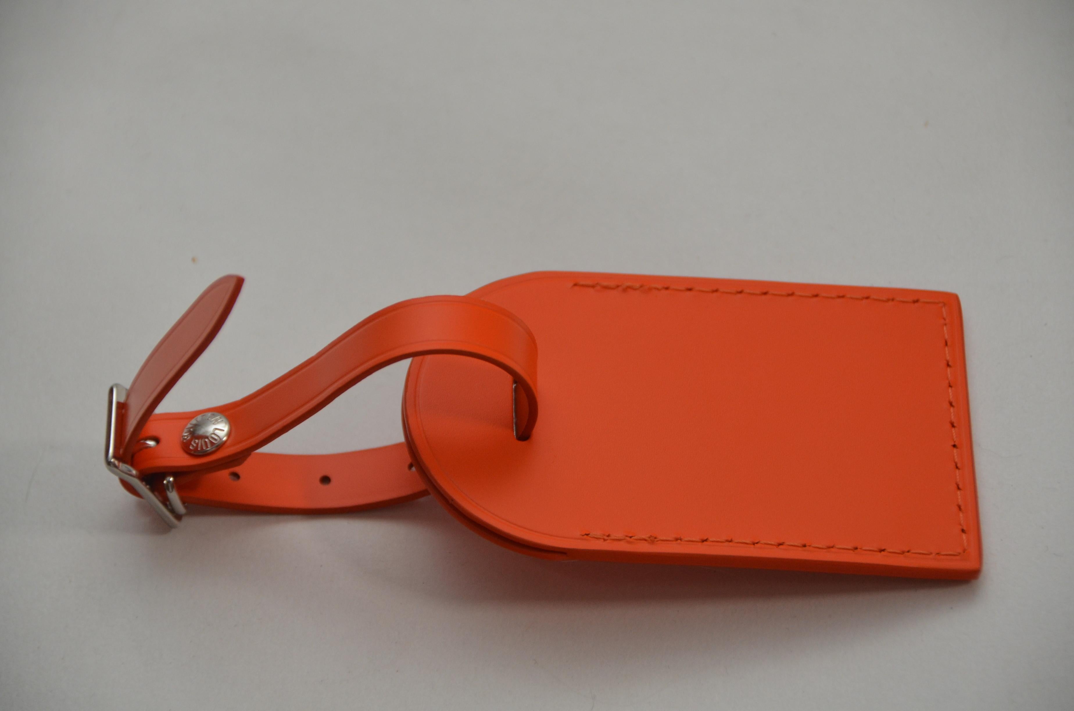 Louis Vuitton Orange Kofferanhänger Rare Collector's Mint 1