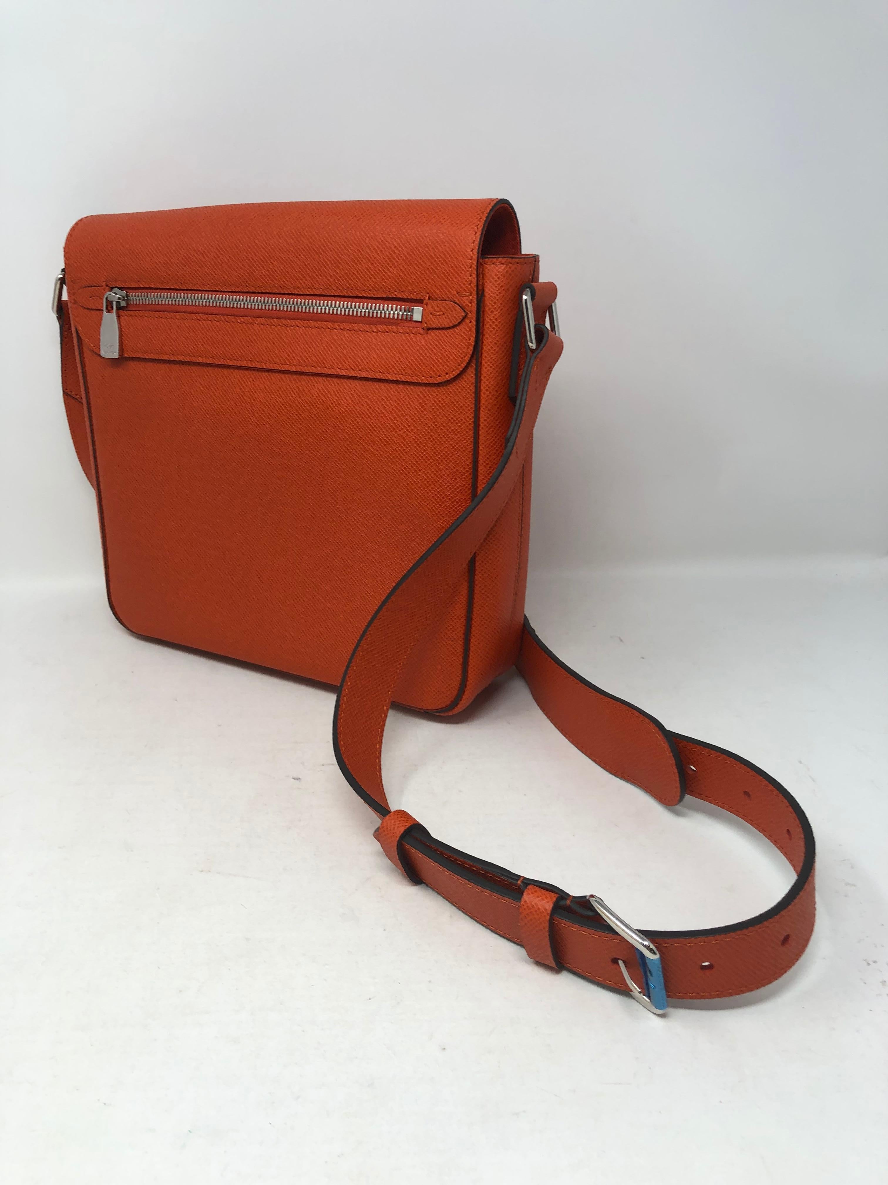 Red Louis Vuitton Orange Messenger Bag