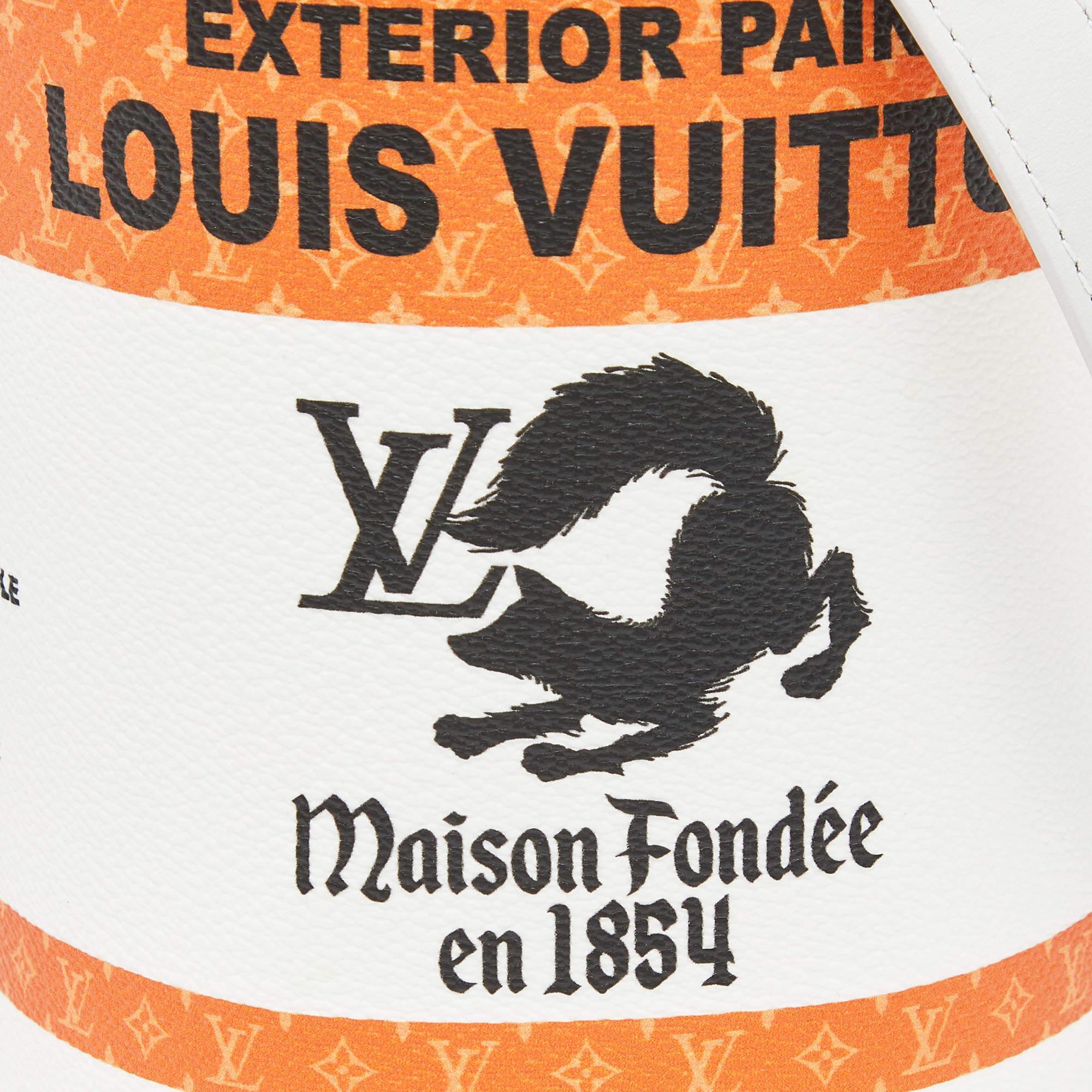 Louis Vuitton Orange Monogram Canvas LV Paint Can Bucket Bag For Sale 4