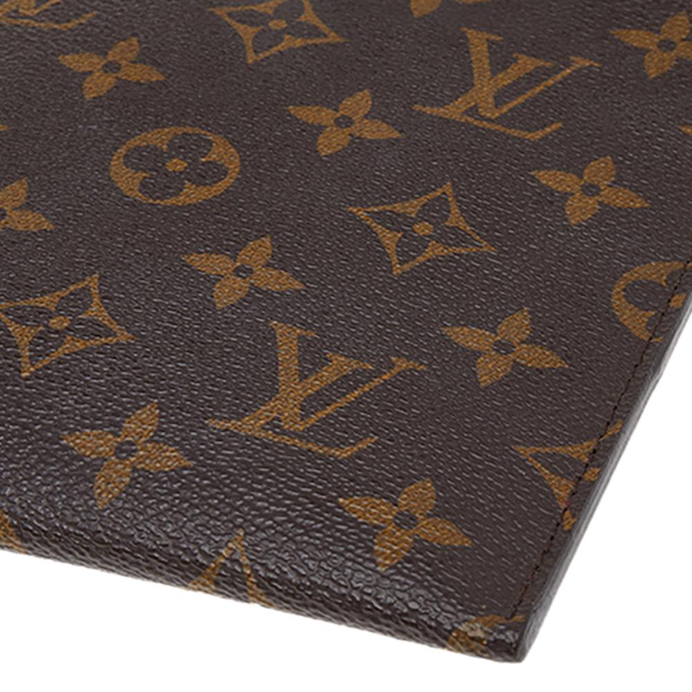 Women's Louis Vuitton Orange Monogram Canvas Pochette Pallas Clutch