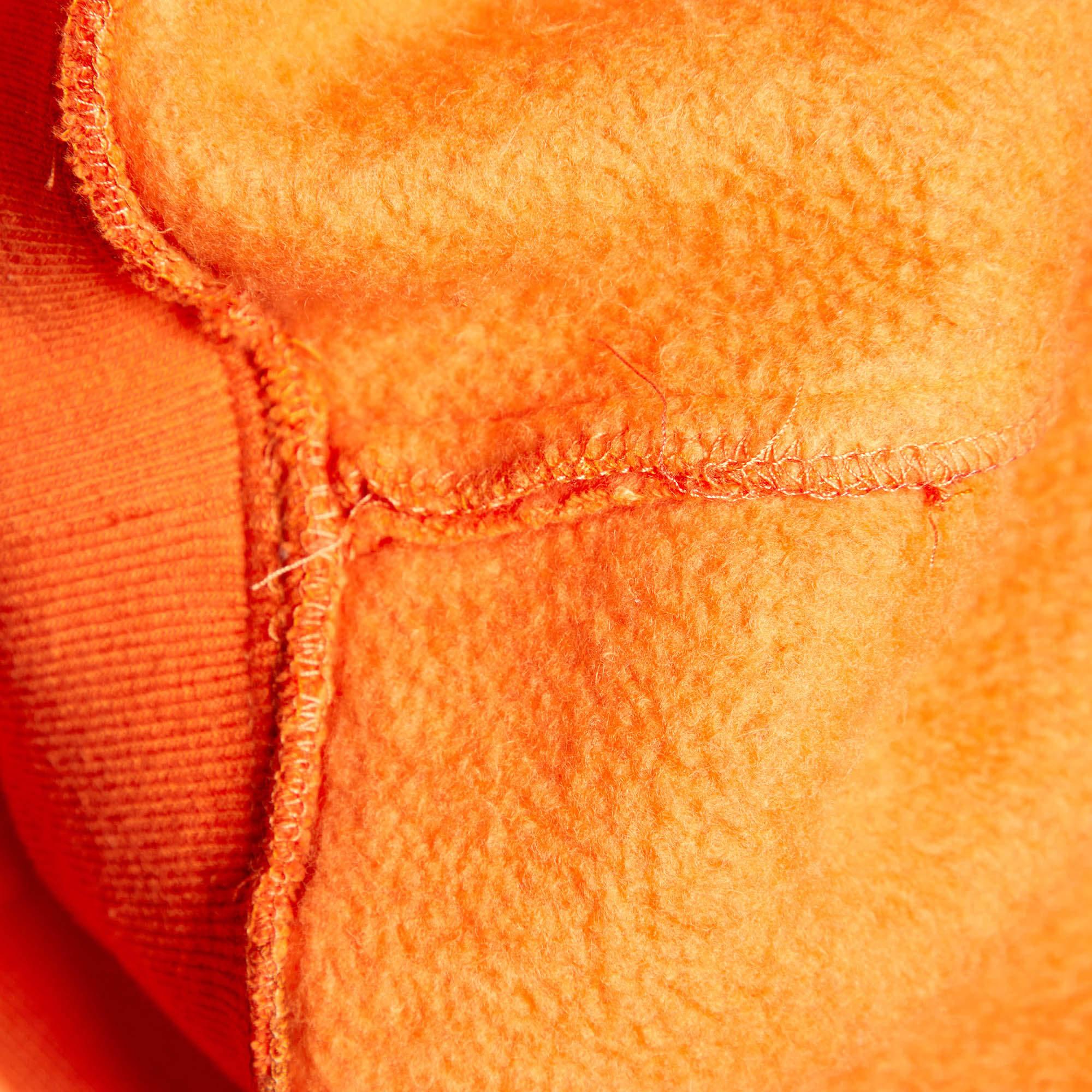 Men's Louis Vuitton Orange Monogram Knit Crew Neck Sweatshirt M