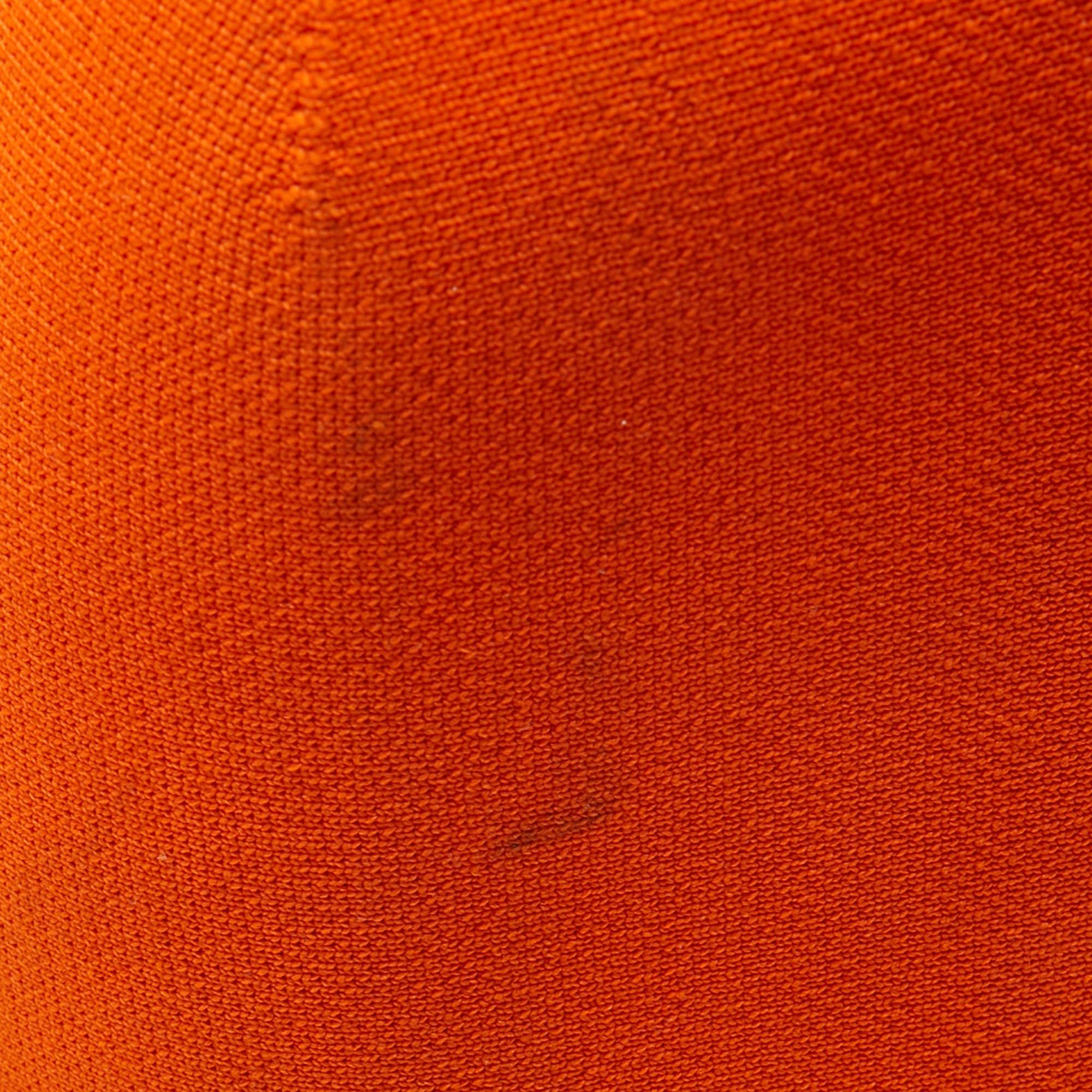 Louis Vuitton Orange Monogram Knit Horizon Soft Duffle 55 Rolling Luggage 14