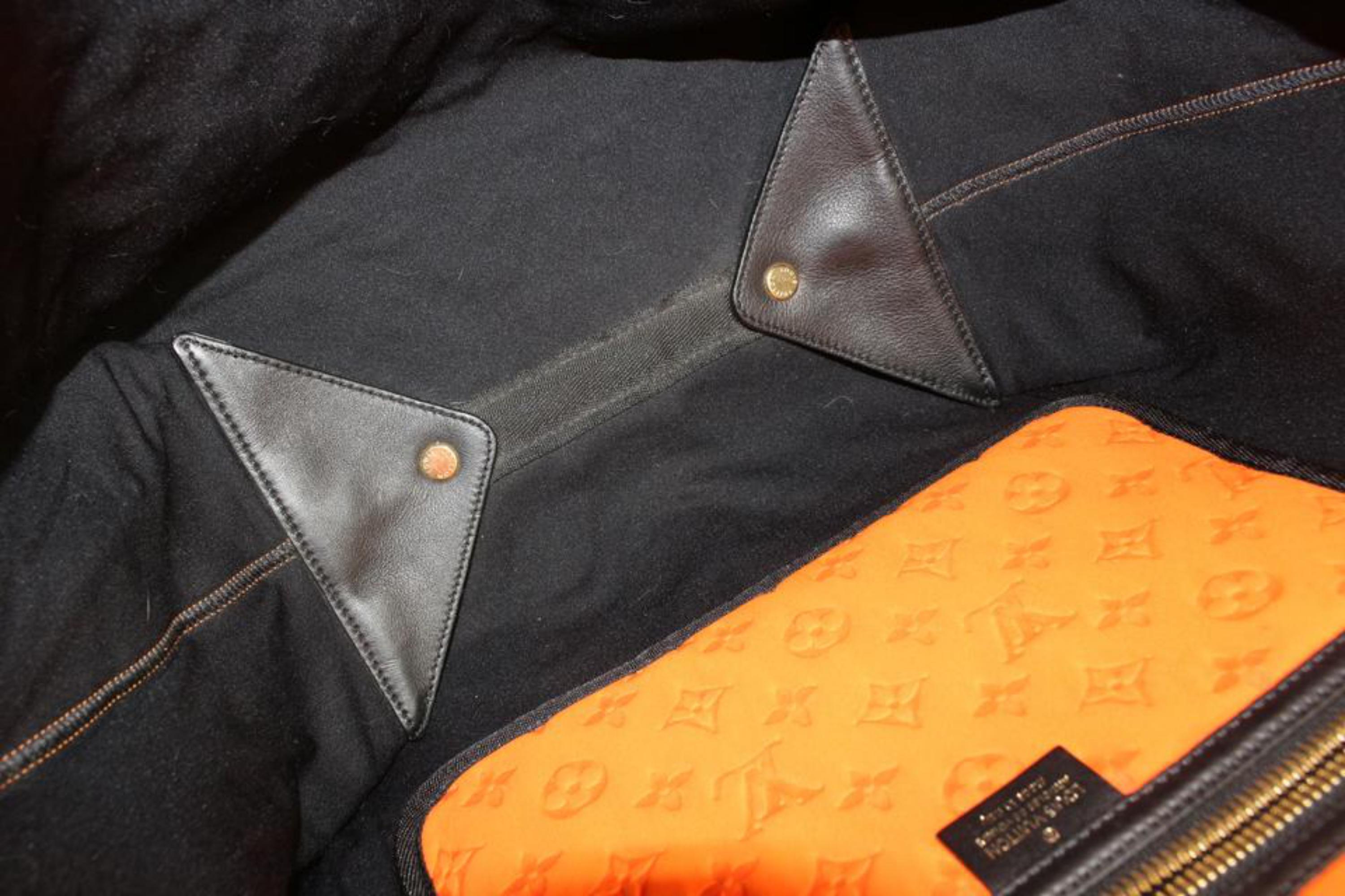 Louis Vuitton Orange Monogram Neoprene Neverfull MM Tote Bag 99lk526s 3