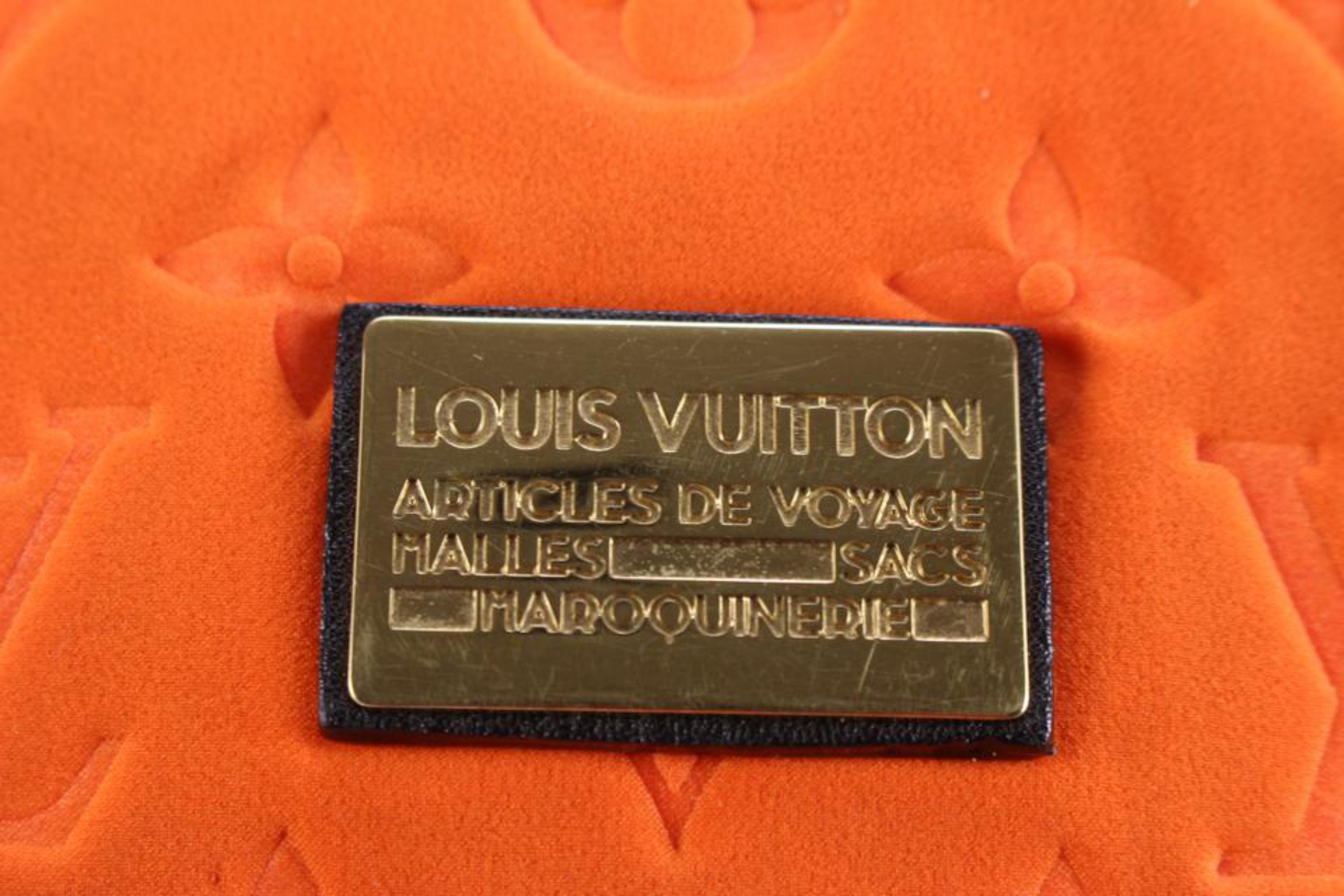 Louis Vuitton Orange Monogram Neoprene Neverfull MM Tote Bag 99lk526s en vente 1
