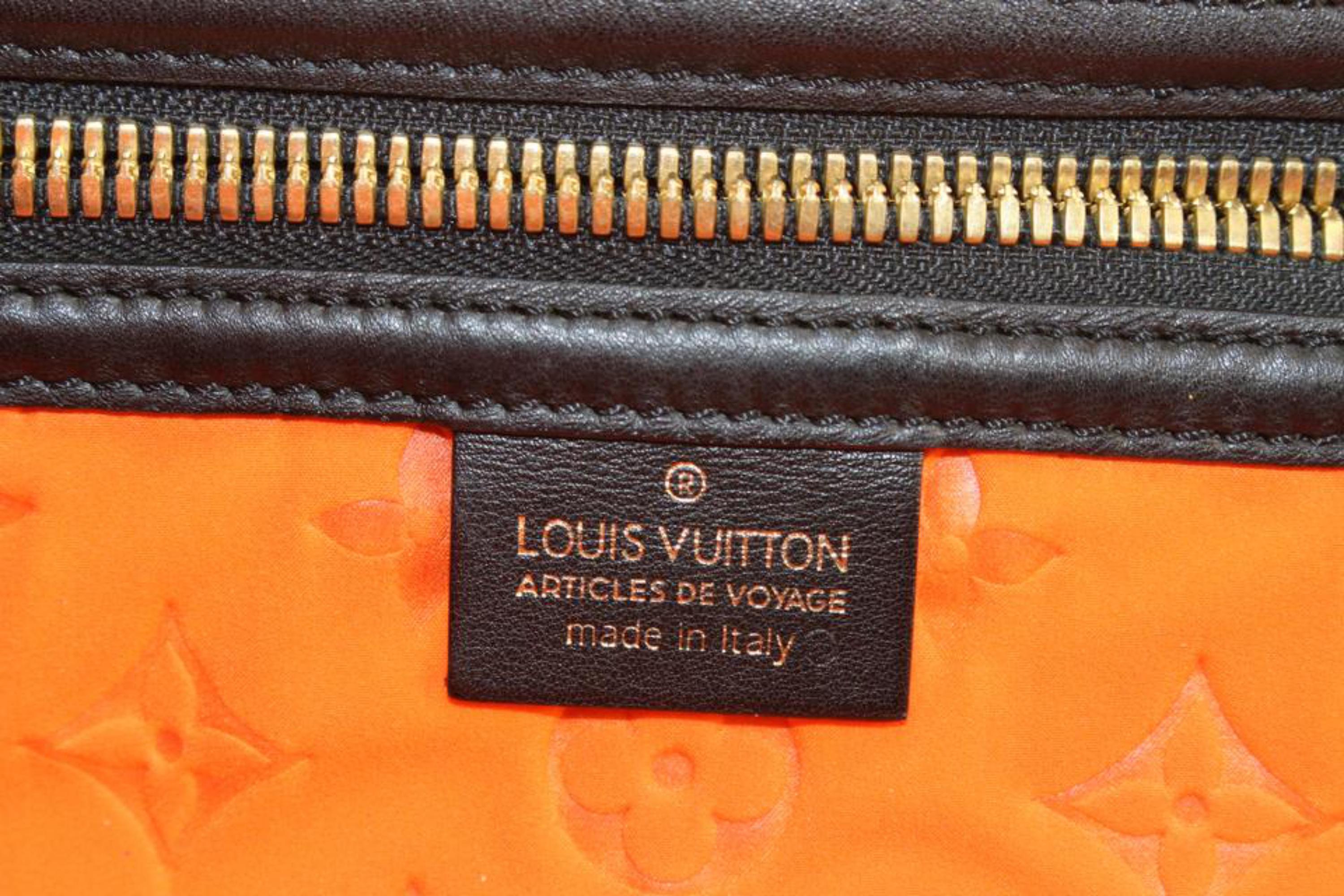 Women's Louis Vuitton Orange Monogram Neoprene Neverfull MM Tote Bag 99lk526s