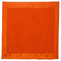 Louis Vuitton Orange Monogram Silk Shawl
