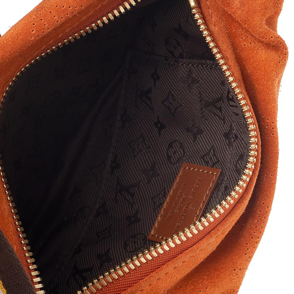 Women's Louis Vuitton Orange Monogram Suede Limited Edition Onatah PM Bag