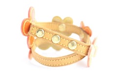 Louis Vuitton Orange Monogram Vernis Fleur Strap 15lr0627 Belt