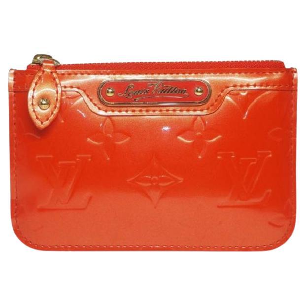 Louis Vuitton Pochette Cles Louis Vuitton Orange Monogram Vernis Pochette Cles NM Porte-clés 862737