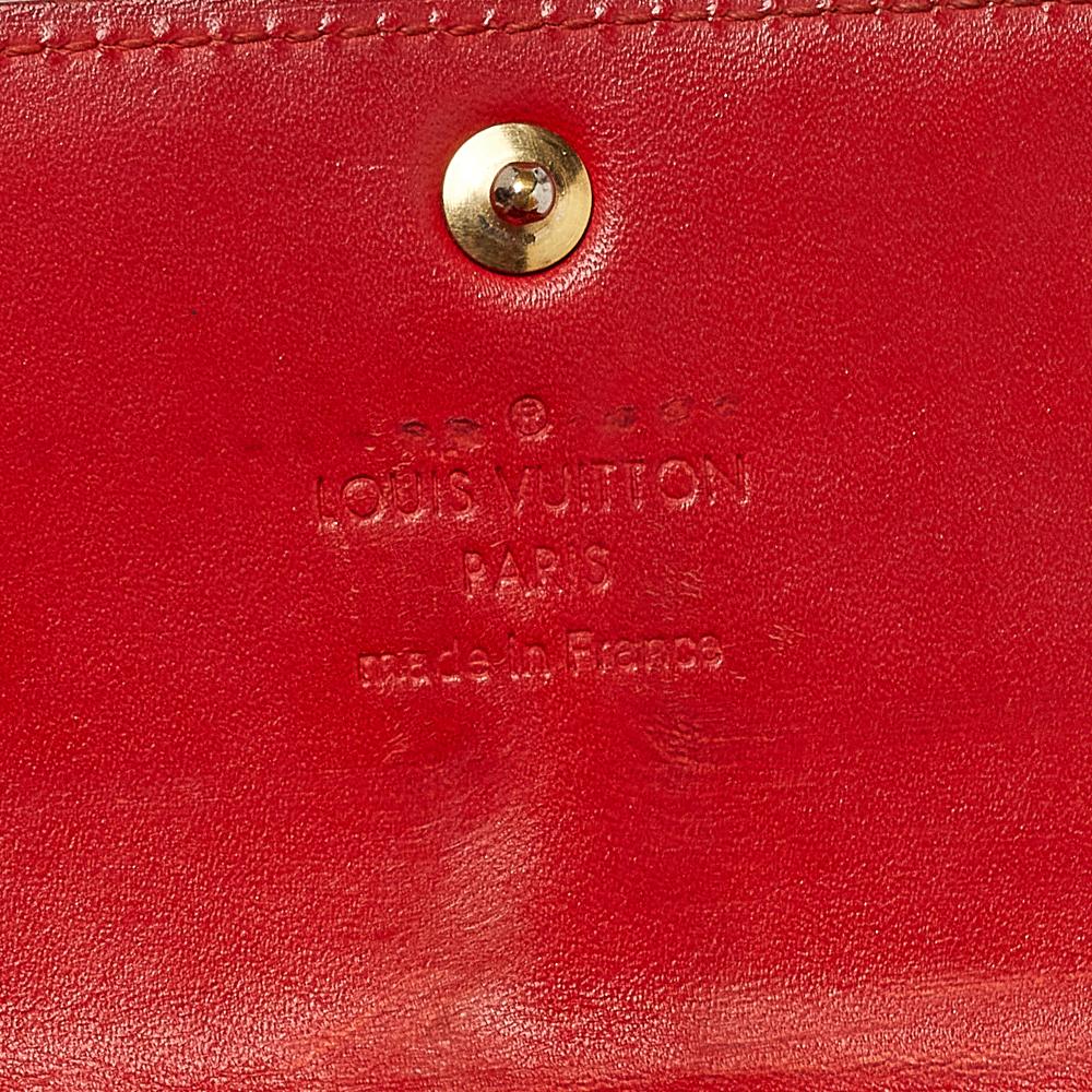 Louis Vuitton Orange Monogram Vernis Sarah Wallet 1