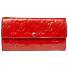 Cartera Louis Vuitton Naranja Monograma Vernis Sarah