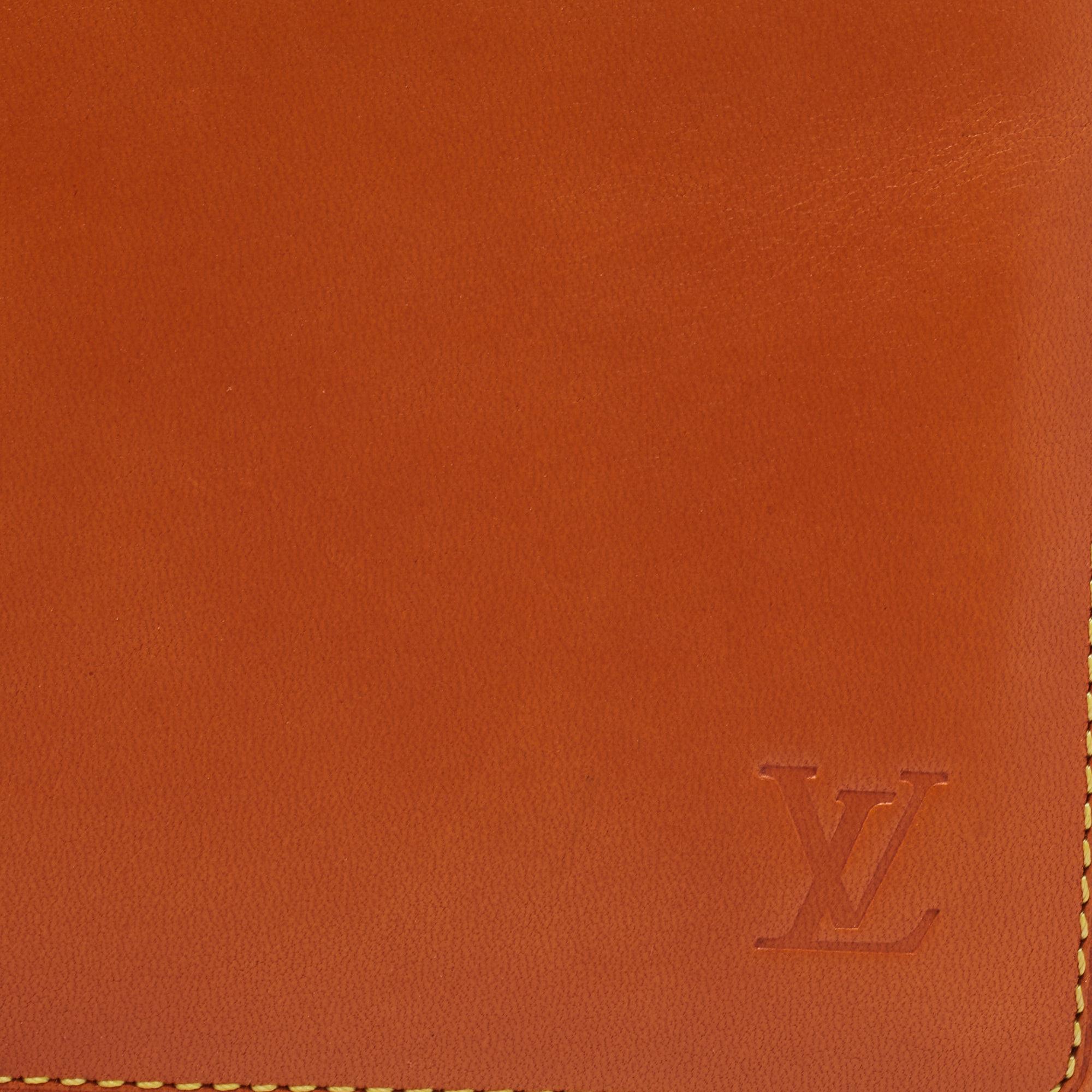 Louis Vuitton Orange Nomade Leather Marco Wallet 5