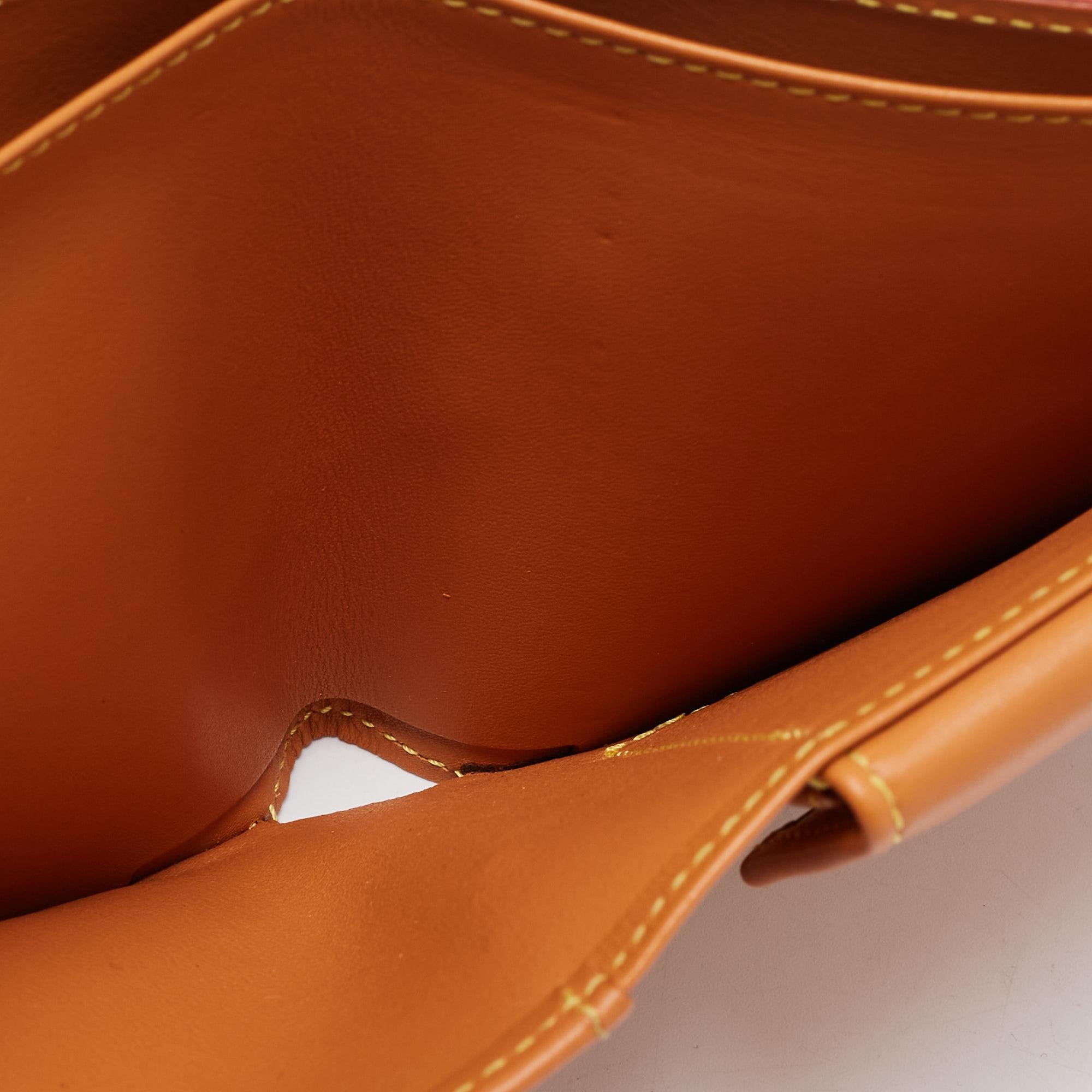 Men's Louis Vuitton Orange Nomade Leather Marco Wallet